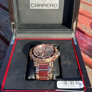 Limited edition (#4/100 made) rose gold Carerra watch. Brand new with tags/box